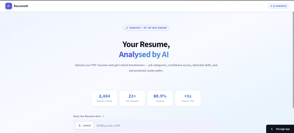 Resume Screening AI preview